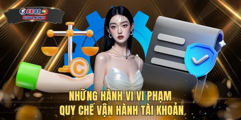 Những hành vi vi phạm quy chế vận hành tài khoản